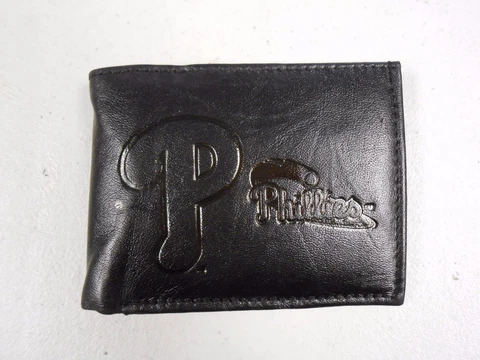 NEW MLB PHILADELPHIA PHILLIES ADULT LEATHER BI-FOLD  WALLET 70PP Cover
