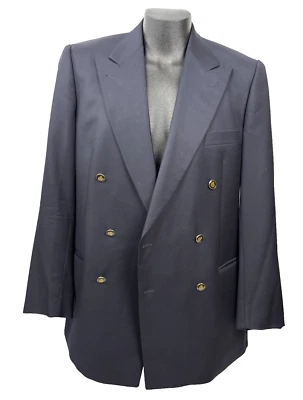 Traje Chaqueta Blazer Dressler Vittorio Veneto Lana Cachemira Dorado Botón 44L Hombres Foto 1 de 4