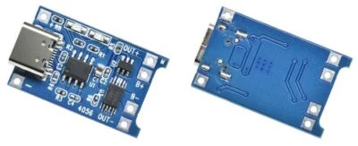 18650 Lithium Battery Charger Module Type C USB Input 5V 1A 3.7V / 4.2V Li-ion