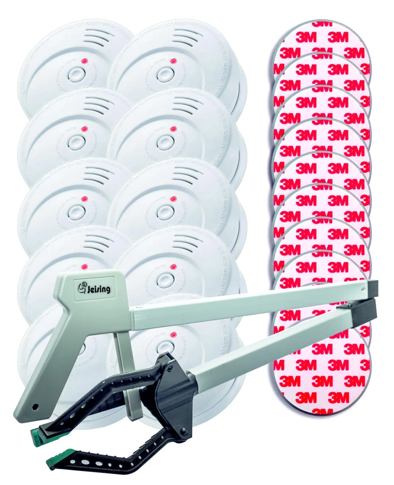 Jeising Rauchmelderset (GS-506-G) 10-Jahres Batterie (EN14604)