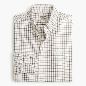 J.Crew Camicia lavaggio segreto slim slim schioccata in Tattersall | M - Foto 1 di 2