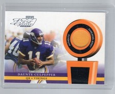 Daunte Culpepper 2002 Playoff Piece of the Game #POG-14J Orange Vikings Jersey