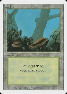 Forest x4 revisado MtG MP a CASI NUEVO (en la foto) - Imagen 1 de 1