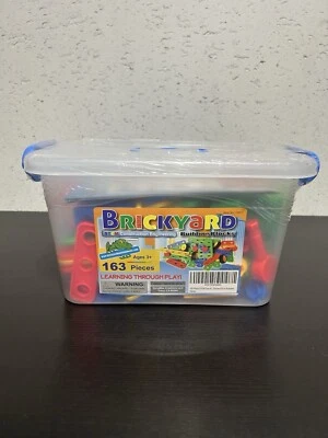 Brickyard Building Blocks 163 Piece STEM Toys Kit Educational Ages 3+ Years New! - Image 1 of 4