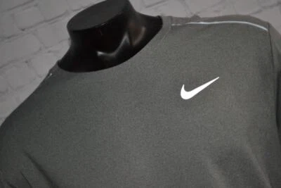 Camisa de corrida Nike 42048-a treino cinza reflexivo poliéster tamanho 2XL masculina adulta - Imagem 1 de 4