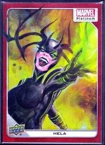 2023 Upper Deck Marvel Platinum Red Rainbow #31 Hela - Picture 1 of 3