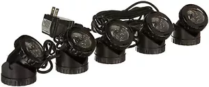 5-LED Garden Pond Fountain Spot Submersible Lights with Color lens - Picture 1 of 2
