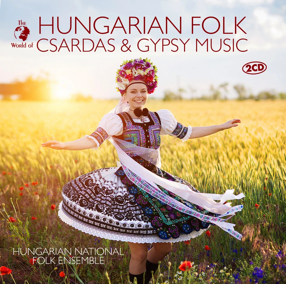 CD Hungarian Folk, Csardas & Gypsy Music By Hungarian National Folk Ens. 2 CDs - Image 1 of 1