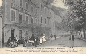 CPA 01 CULOZ HOTEL DU COMMERCE FACE GARE RESTAURANT - Picture 1 of 1