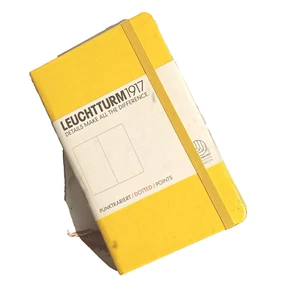 NEW-Fine Designed Great Price | Journal Dotted | Lemon | Pocket Size | Diary - Picture 1 of 6