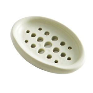 Oval Shape Simple Soap Dish Silicone Box Shower Bathroom