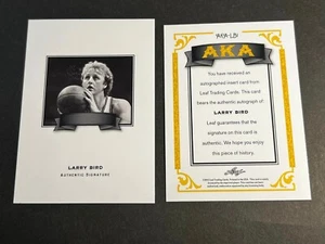 2012 Leaf BLANK BACK PROOF MISSING AUTO/FOIL & # AKA Larry Bird Celtics - Picture 1 of 2
