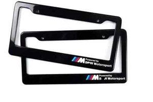License Plate Frames Front & Rear Braket For ALL BMW ABS M Performance Style m4 - Picture 1 of 3
