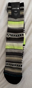 NWT New Stance Men's Curren St Crew Socks Green Large 9-13 - Picture 1 of 4