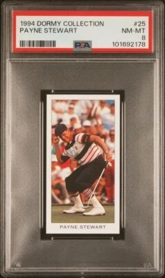1994 DORMY COLLECTION GOLF MODERN ERA PAYNE STEWART #25 PSA 8, POP 4, 9 HIGHER - Image 1 of 2