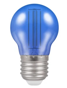 Blue Coloured LED Golf Ball Filament 4.5W Mini Light Bulbs ES E27 Edison Screww - Picture 1 of 1