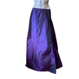 Maxi Falda De Colección Y2K Carlisle Seda Asimétrica Púrpura Romántica Caprichosa Talla 10 - Imagen 1 de 16