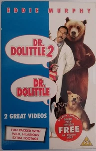Dr Dolittle / Dr Dolittle 2 VHS Box Set Eddie Murphy 2001 UK PAL Videos - Picture 1 of 9