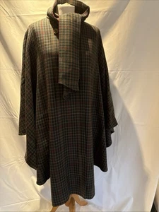 Tweed Checked Cape Coat - Picture 1 of 12