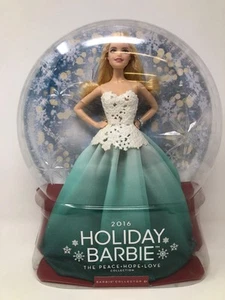 Barbie Holiday 2016 Teal Dress Doll - Picture 1 of 6
