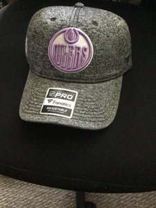 Edmonton Oilers Fanatics Hockey bekämpft Krebs - verstellbar - Einheitsgröße. NEU - Bild 1 von 5