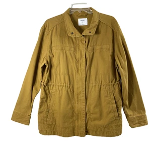 Women Field Jacket Size Medium Brown Barn Chore Utility Coat Pockets Lightweight - Picture 1 of 15