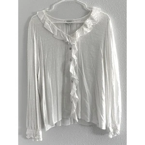 Top Sundance Mujer XL Blanco Volantes Hadas Casa Boho Campesina Cápsula - Imagen 1 de 6