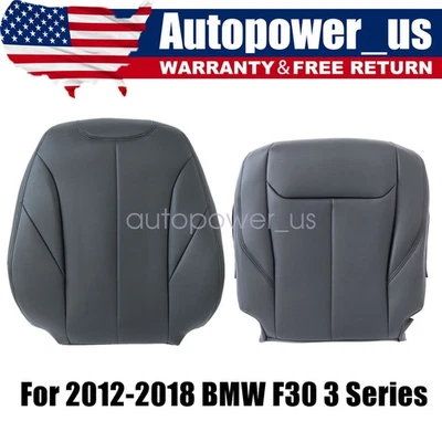 Cubierta de asiento inferior y superior negra para BMW F30 335i 335i xDrive 2012-2018 Foto 1 de 4