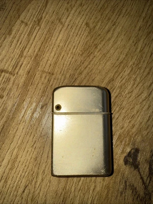 Vintage Storm Master Gold Tone Flip-Top Lighter Used Untested! - Image 1 of 4