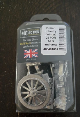 Obús Bolt Action 403401001 Infantería Británica (Invierno) 25 PDR ATG y Crew (WW2) Foto 1 de 2