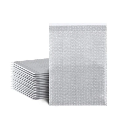US Made Bubble Out Bags 8x11.5 Clear Protective Bubble Pouches Self-Seal 350 bag - Image 1 of 3