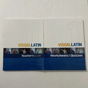 Visual Latin 1: Worksheets & Quizzes And Teacher’s Guide Book Set - Unused - Picture 1 of 13