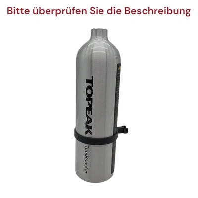 TOPEAK TubiBooster X Fahrrad CO2 Kartuschen-Pumpe inkl. Drucklufttank silberfarb - Bild 1 von 3