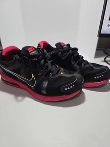 Nike LunarMX+ Flywire Shoes Womens Size 9 Black Running Athletic Sneakers - Picture 1 of 6
