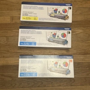 Genuine Brother TN225C, TN225Y High Yield toner Unopened Factory Sealed - Bild 1 von 4