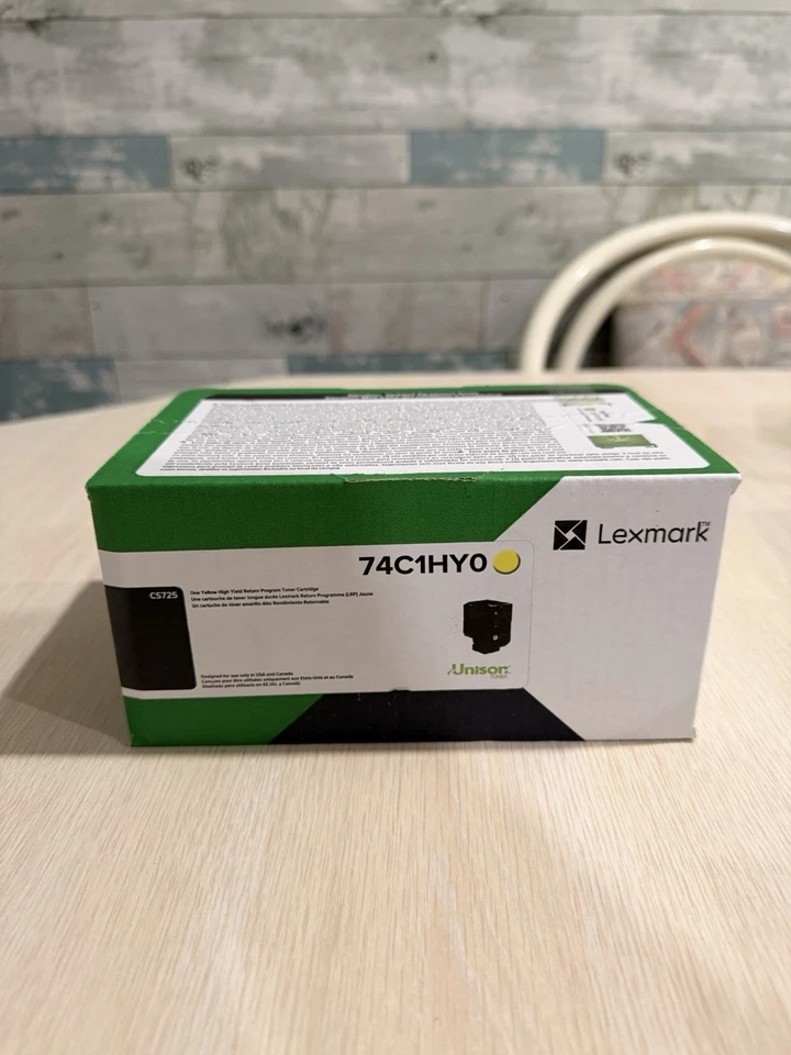 Cartucho de tóner genuino Lexmark 74C1HY0 amarillo de alto rendimiento (NUEVO SELLADO) Foto 1 de 4
