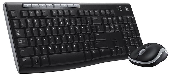 LOGITECH - MK270 Keyboard & Mouse Deskset, Black - Image 1 of 1
