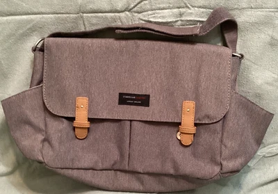 Bolsa de pañales Storksak Messenger gris cierre a presión falta correa para el hombro pequeña Foto 1 de 4