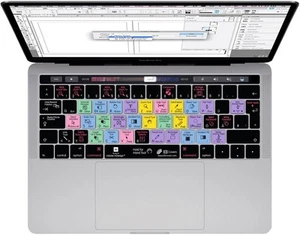 Housse De Clavier Shortcuts Hotkeys Pour Adobe InDesign MacBook Pro 13 15 - Afbeelding 1 van 1