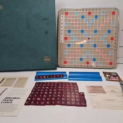 Vintage 1976 Scrabble Deluxe Turntable Edition Rotating Board Game - Image 1 of 4