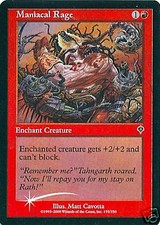 MTG - Invasion - Maniacal Rage - 2X - Foil - NM