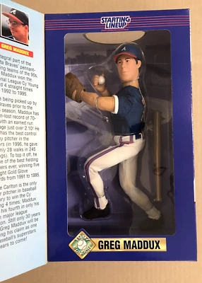 GREG MADDUX 1997 Starting Lineup 12" Poseable Figure MLB Atlanta Braves - NEW - Image 1 of 4