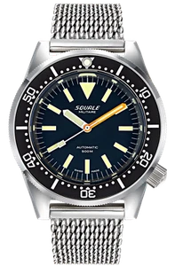 Brand New Squale 1521 50 Atmos Militare Polish Mesh 500m Watch - 2 Year Warranty - Picture 1 of 4