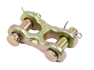 Twin Clevis Safety Chain Repair Link 3/8" Double G70 Truck Trailer 6600 WLL - Bild 1 von 10