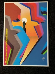 Club des amis de Miss Liberty Postcard; Membership card 1992 - design Fore' - Bild 1 von 2