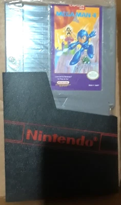 Mega Man 4 (Nintendo Entertainment System 1992) NES Game Cartridge OEM w/ Sleeve - Image 1 of 4