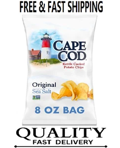 Cape Cod Potato Chips, Less Fat Original Kettle Chips, 8 Oz - Picture 1 of 7
