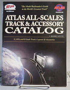 ATLAS ALL SCALE TRACK/ACCESSORY CATALOG toy train dealer book N HO O ATL104 NEW - Picture 1 of 2