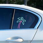 Vintage Coconut Tree Car Sticker for Electric Car and Motorcycle
