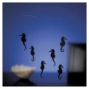 Seepferdchen-Mobil -- erhältlich in schwarz -- von Christian Flensted / Flensted Mobiles - Bild 1 von 1